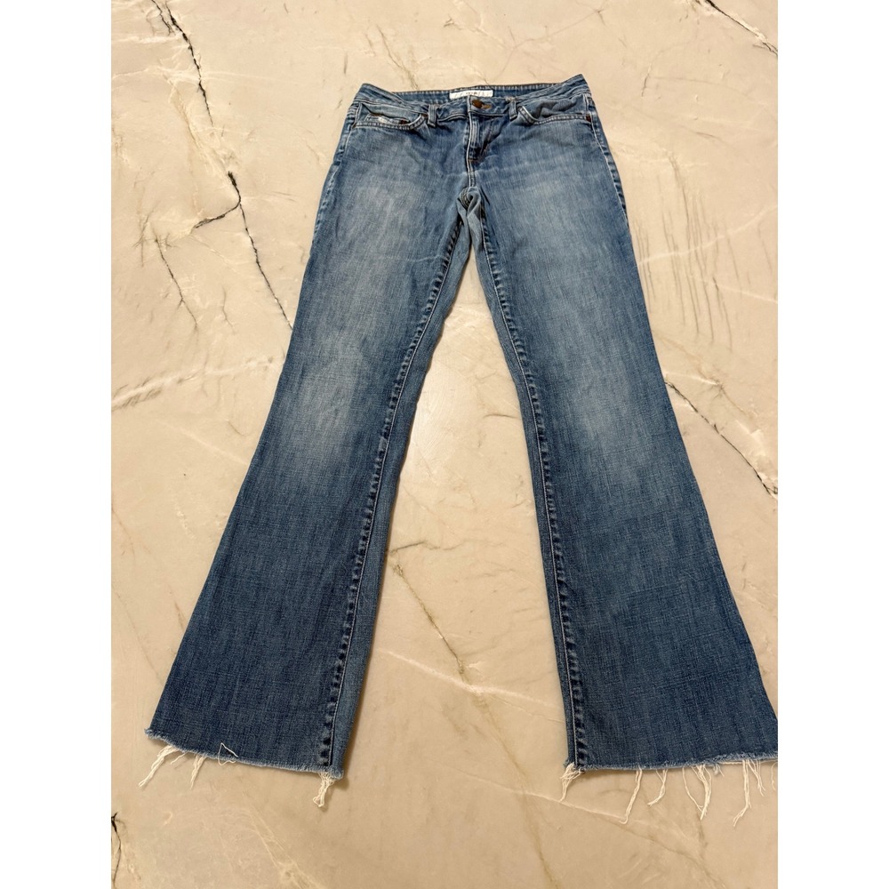 Joe's Jeans Honey Bootcut Jeans Medium Wash Raw Hem Curvy Fit Size 29 Y2K